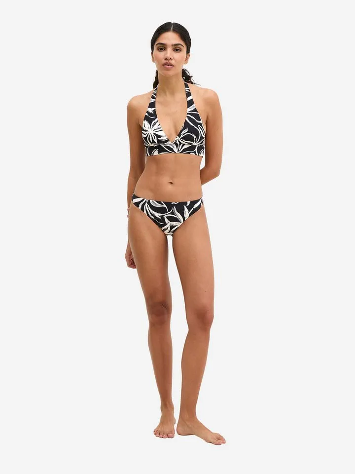 Marc O'Polo Marc O'Polo Bikini-Hose Abstract Floral Bikini Slip, Bikini Unterteil, Bikinihose, Schwarz, – Produktbild 1 von 4