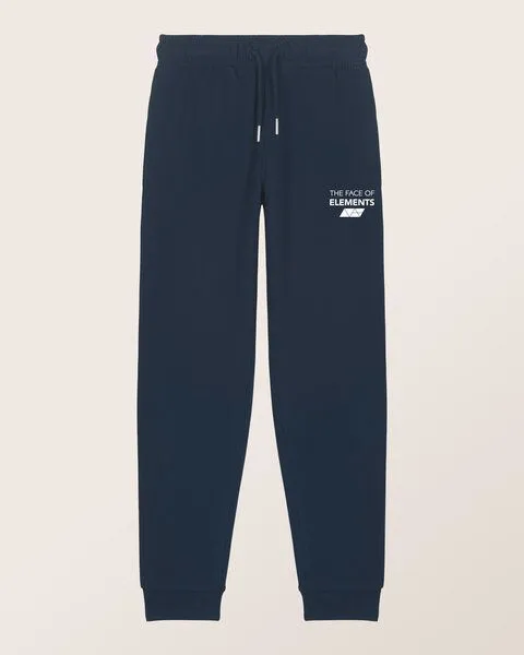 THE FACE OF ELEMENTS The Face of Elements Essential Relaxed Fit Kids Sweatpant aus 100% Bio-Baumwolle, Navy blue (blau), – Produktbild 1 von 3