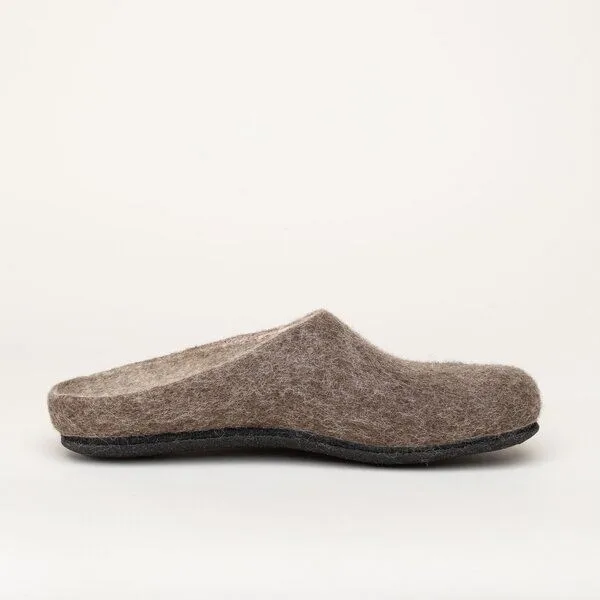 Magicfelt Magicfelt Filz-Hausschuh 709 aus 100% Merino-Wolle für Damen & Herren, Braun, – Produktbild 2 von 4