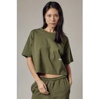 OWN OFF WITH NATURE OWN - OFF WITH NATURE Kurzes T-Shirt in lockerer Passform Dusty Sage – Produktbild 1 von 1