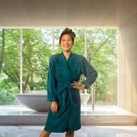 Kayori Kayori Sento - Bademantel - 35% Tencel / 65% Bio-Baumwolle, Petroll, – Produktbild 1 von 1