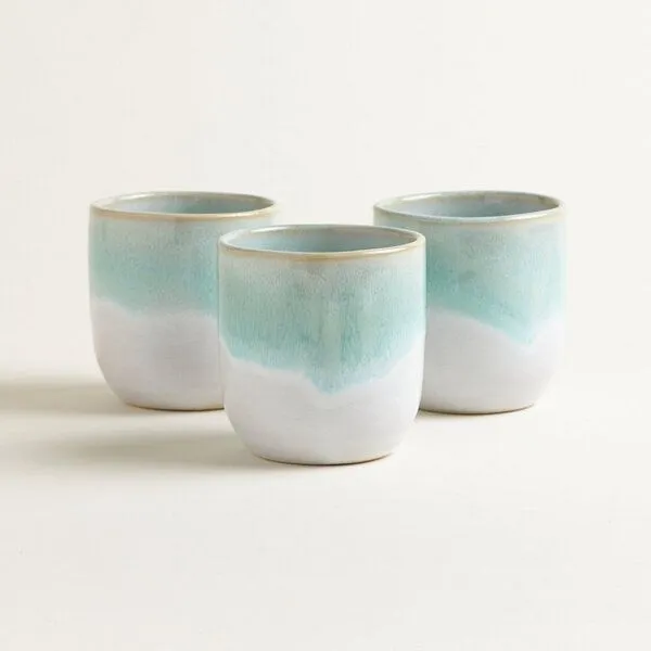 onomao onomao Becher - Traditionell, Türkis dipped, – Produktbild 4 von 4