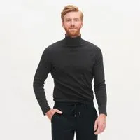 Living Crafts Rollkragen Longsleeve Modell: Helge GOTS, Schwarz, – Produktbild 1 von 2