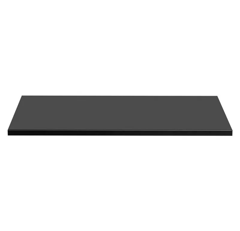 Lomadox Waschtischplatte ADELAIDE-56-BLACK, 80cm in matt schwarz, B/H/T ca. 80,6/2,2/46,5 cm, Schwarz, – Produktbild 3 von 5