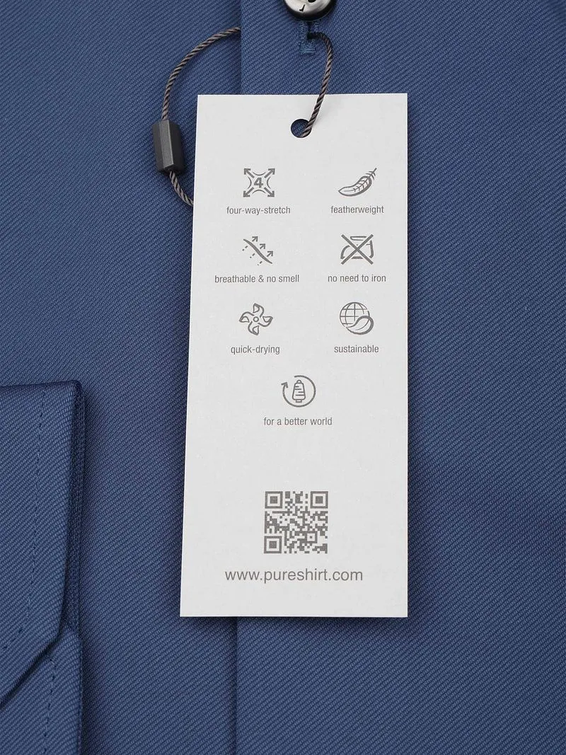 Pure Pure The Functional Shirt Navy - Größe 40 (M), Dunkelblau, – Produktbild 3 von 3