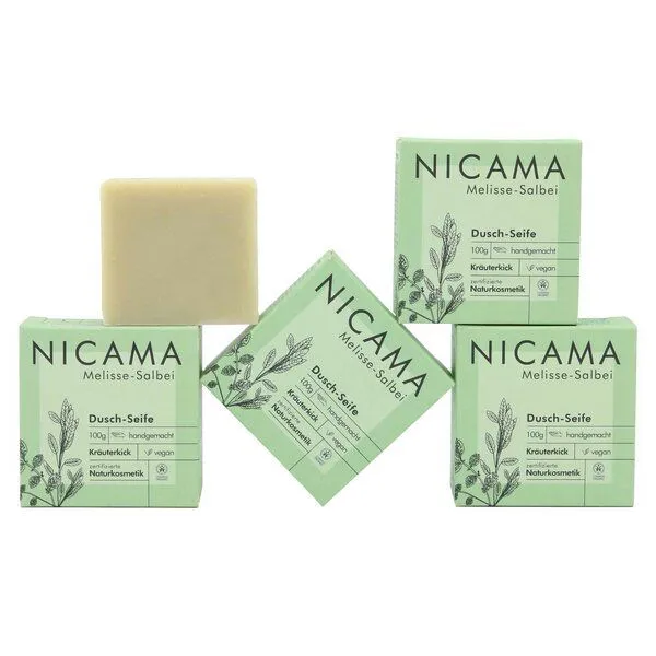 NICAMA NICAMA Naturkosmetik Duschseife 4er-Set – Produktbild 1 von 7