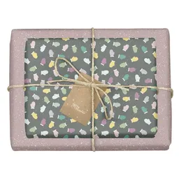 dabelino dabelino Geschenkpapier Set: Weihnachten "Handschuhe/ Pünktchen lila, schwarz-bunt" – Produktbild 1 von 1