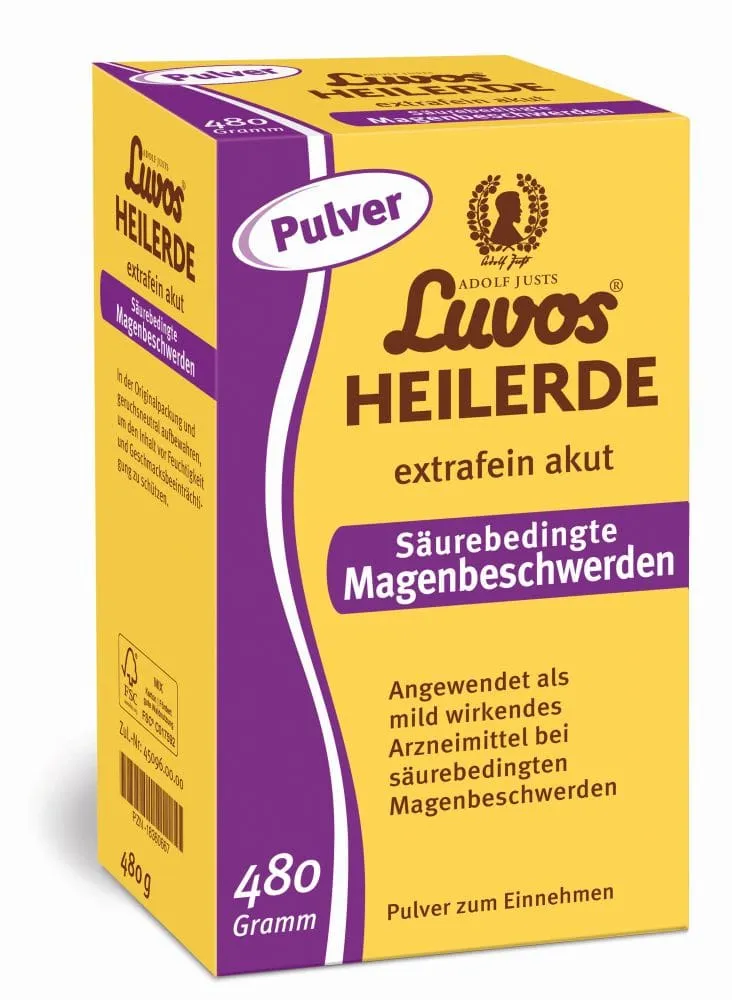 Heilerde-Gesellschaft Luvos Just Heilerde-Gesellschaft Luvos Just Luvos HEILERDE extrafein akut 480 g Pulver – Produktbild 1 von 1
