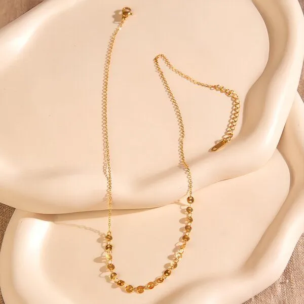 ELEKTROPULLI ELEKTROPULLI Feine Dots Kette, Gold, – Produktbild 4 von 4