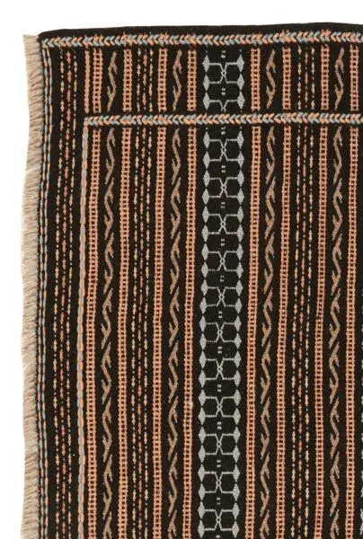 Rugtales Kelim Kordi „Rugtales“ aus Schurwolle, Schwarz, – Produktbild 4 von 4