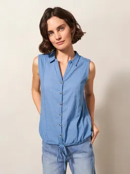 White Stuff Ärmellose Jerseybluse mit Printmotiv - 40 – Produktbild 1 von 1