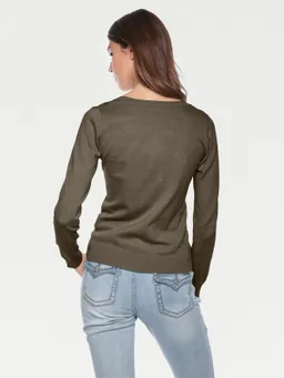 heine Rundhalspullover oliv – Produktbild 1 von 1