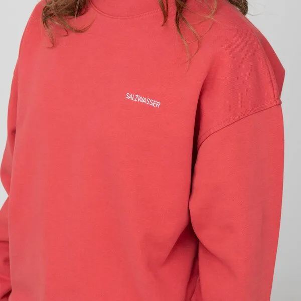 SALZWASSER FONTE – Sweater (Damen) aus 100% Bio-Baumwolle (GOTS) von SALZWASSER, Rot, – Produktbild 3 von 3