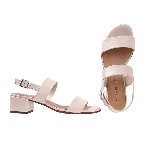 Ten Points Ten Points Ledersandalen Bonnie, Beige (sand), – Produktbild 2 von 3