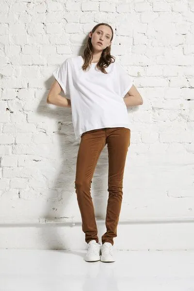 Wunderwerk Wunderwerk Damen Hose, elastisch, "Josy high flex", Braun (burned almond), – Produktbild 1 von 3