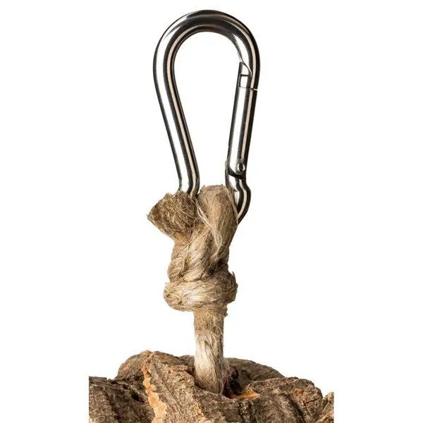 Kork-Deko Kork-Deko Kette zum Knabbern aus Naturkorken, groß | Vogelschaukel zum Knabbern | 60 cm – Produktbild 3 von 4