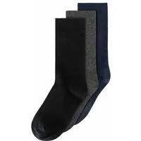 MELA MELA Basic Socken 3er-Pack aus Biobaumwoll-Mix, Schwarz-grau-navy, – Produktbild 1 von 1