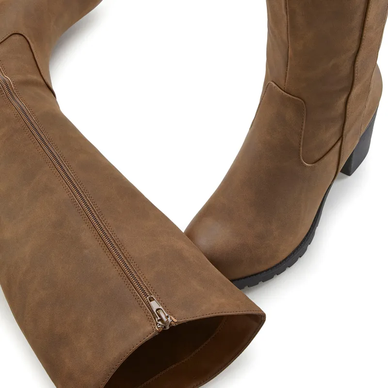 Lascana Weitschaftstiefel, Braun, – Produktbild 3 von 3