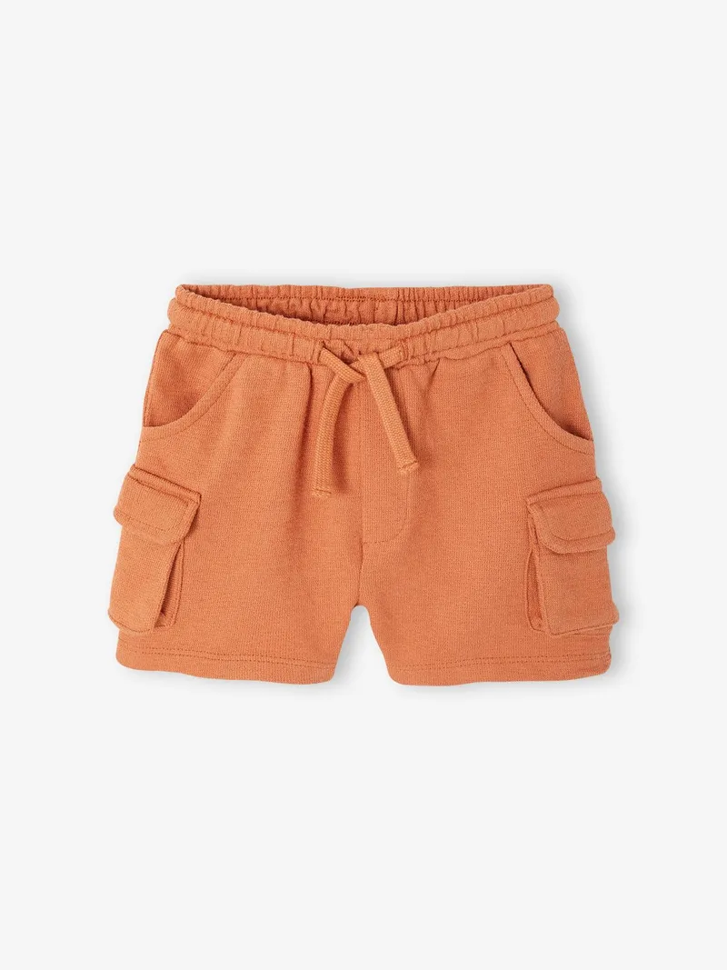 Vertbaudet Baby Cargo-Shorts aus Sweatware, Hellbraun, – Produktbild 3 von 4