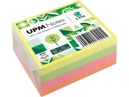UPM UPM Super Sticky Haftnotiz-Quader "Brillantmix" 75 x 75 mm, 400 Blatt, farbig sortiert – Produktbild 1 von 1