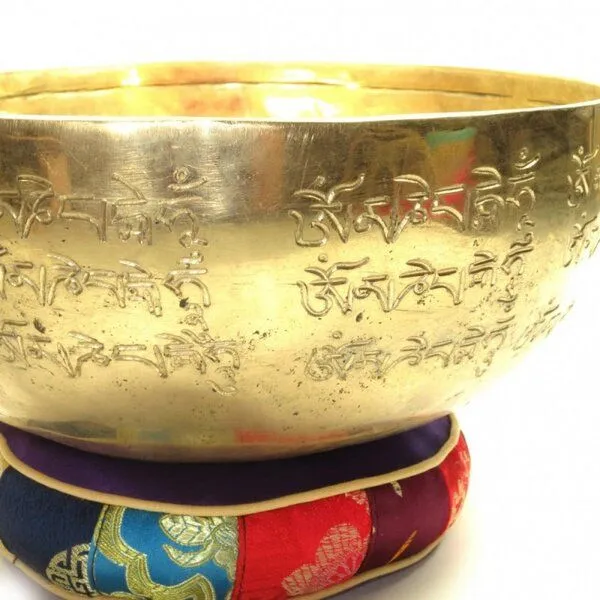 Just Be Just Be Buddha Mantra Klangschale handgehämmert ca. 25cm – Produktbild 4 von 4