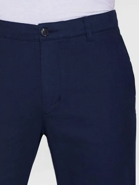 KnowledgeCotton Apparel KnowledgeCotton Apparel Canvas Hose CHUCK aus Bio-Baumwolle, Blau (total eclipse), – Produktbild 4 von 4