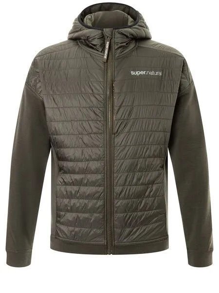 Super.Natural Super.Natural Sportjacke M Warm Up Aloof Jacket Merino Jacke mit Primaloft Bio Softshell, Black ink, – Produktbild 1 von 4