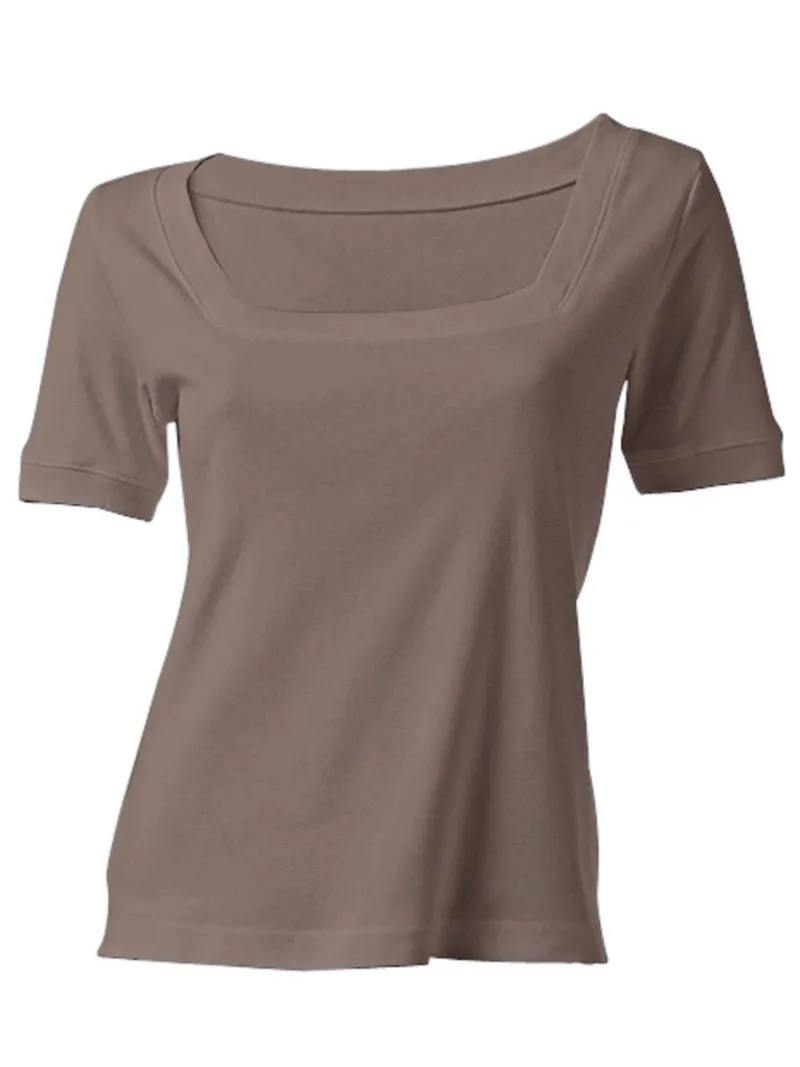 heine Shirt taupe, Taupe, – Produktbild 1 von 2