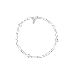 Design Letters Ruth large chunky charm lock Armband, Silber – Produktbild 1 von 1
