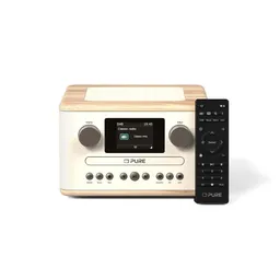 Pure Classic C-D4 Baumwoll-Weiß/Eiche DAB+ Radio mit CD Player – Produktbild 1 von 1