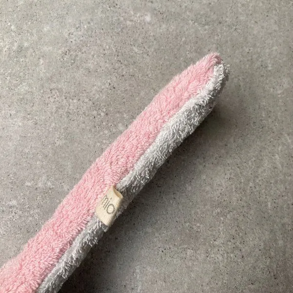 mio eco mio eco Hochwertiges Upcycling Hundespielzeug aus Hotel-Handtüchern zero waste rosa-weiss – Produktbild 4 von 4