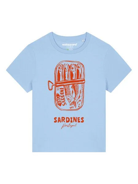 watapparel watapparel T-Shirt Frauen Sardines Portugal, Blue soul, – Produktbild 2 von 4