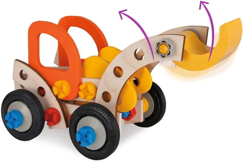 eichhorn eichhorn Constructor Bagger, 90tlg. Konstruktionsspielsteine, (90 St), Bunt, – Produktbild 3 von 5