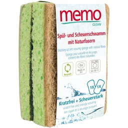 Memo memo Spül- und Scheuerschwamm mit Naturfasern, 2 Stk. – Produktbild 1 von 1