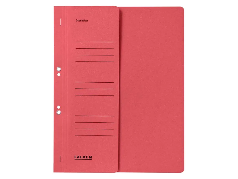 Falken Falken Ösenhefter mit halbem Deckel 250g/m² rot – Produktbild 2 von 3