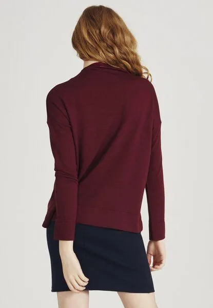 Givn Berlin Givn Berlin Damen Sweater aus TENCEL Modal "Senna", Bordeaux, – Produktbild 4 von 4