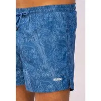 Narwal Narwal Badehose mit Print, Topo map (blau), – Produktbild 1 von 1