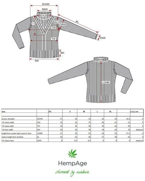 HempAge HempAge Femininer Pullover Hanf/Biobaumwolle, Menta(grün), – Produktbild 4 von 4