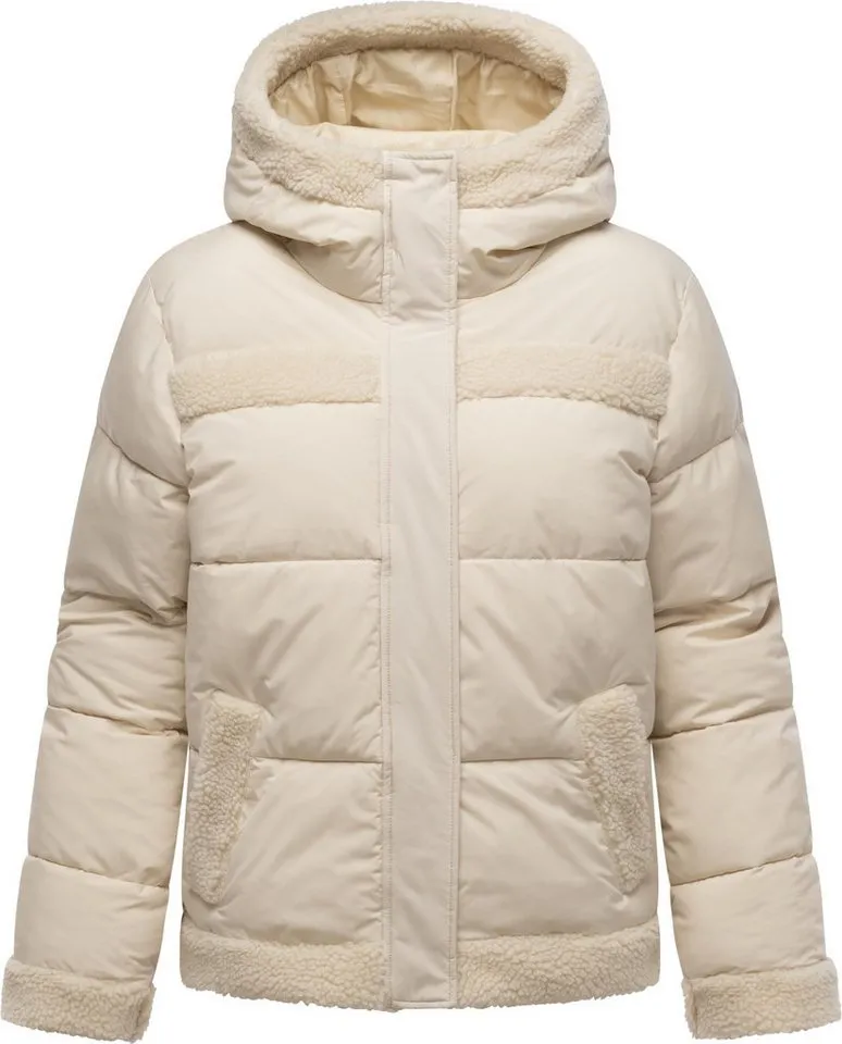 ragwear ragwear Winterjacke Editah YOUMODO warme modische Jacke mit Plüsch-Details, Weiß, – Produktbild 2 von 5