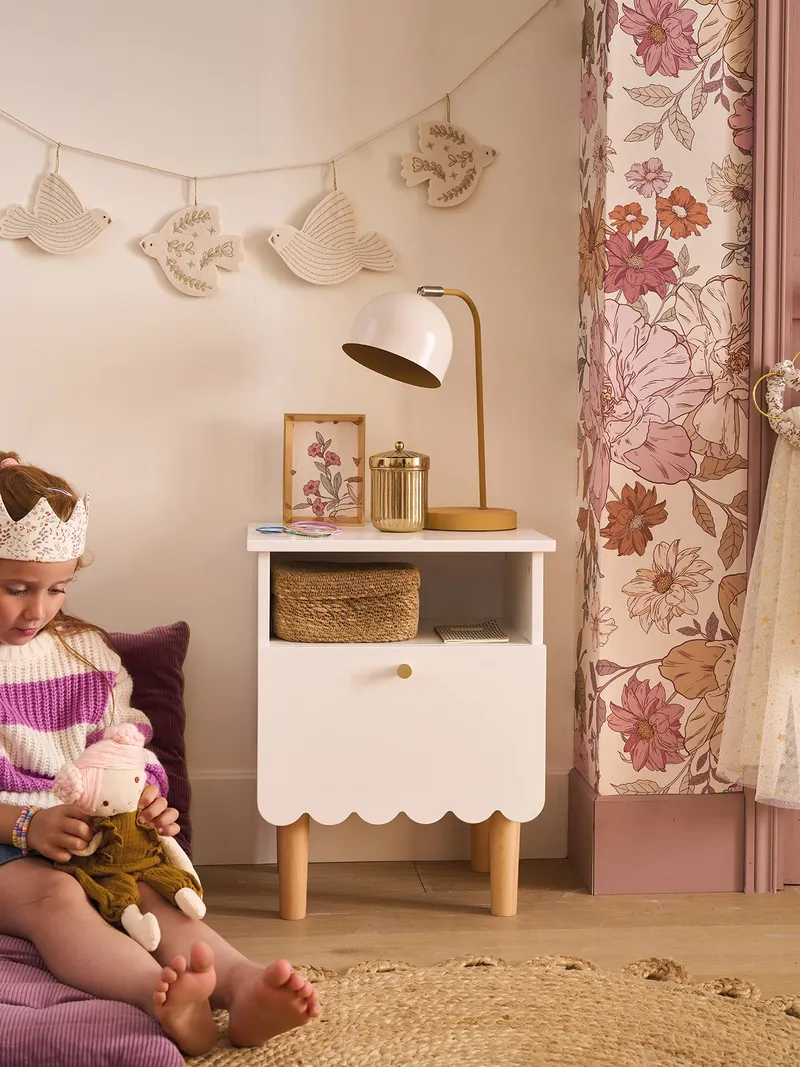 Vertbaudet Vertbaudet Kinderzimmer Nachttisch FESTON, Weiß, – Produktbild 1 von 4