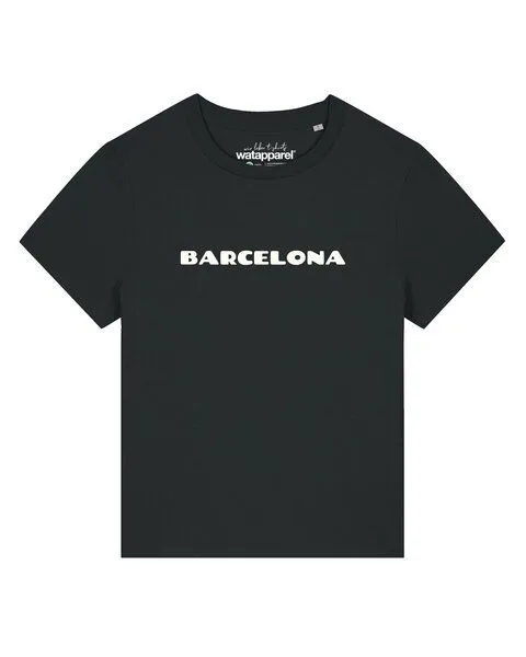 watapparel watapparel T-Shirt Frauen Barcelona Flora, Black, – Produktbild 1 von 2