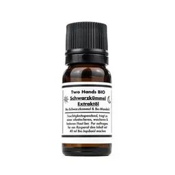 Two Hands BIO Two Hands BIO Schwarzkümmelextraktöl mit Bio-Schwarzkümmel & Bio-Mandelöl - 10 % Extrakt - Bio Vegan – Produktbild 1 von 1