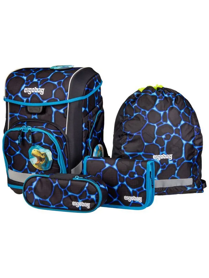 Ergobag Ergobag Schulranzen Schulranzen-Set CUBO LIGHT Bärassic Garden 5-teilig (5-teilig), Superleicht, Hugging-Rückensystem, für kleine/schmale Kinder, Blau, – Produktbild 8 von 8