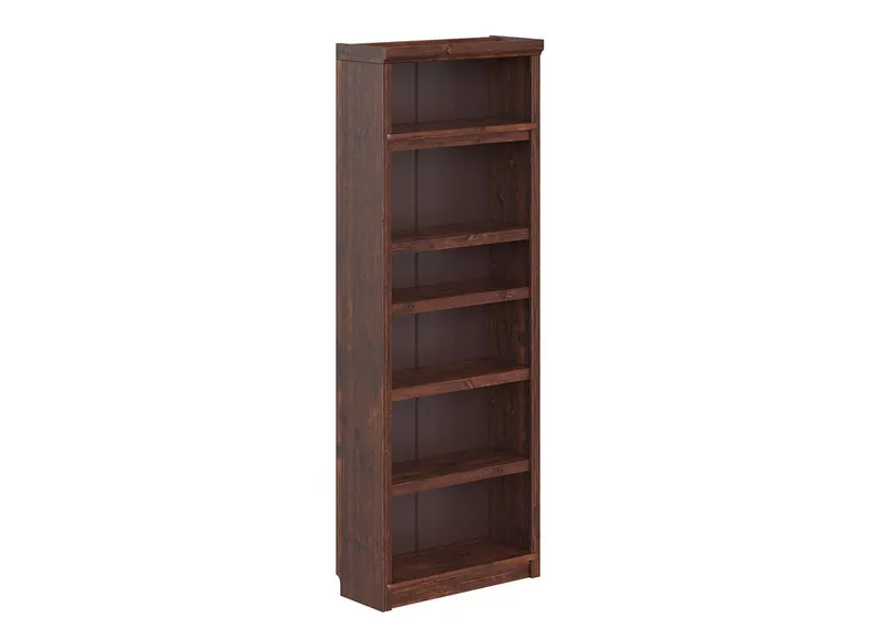 OTTO home Bücherregal Soeren Regal B/T/H: 80/33,5/220 cm, mit 6 Fächern, massive Kiefer, FSC®-zertifizier, Braun, – Produktbild 2 von 3