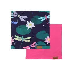 Walkiddy Kinder Schal Bio-Baumwolle GOTS "Colorful Dragonflies" rosa – weicher, veganer, fair produzierter Walkiddy Kinderschal für empfindliche Haut und nachhaltige Outfits – Produktbild 1 von 1