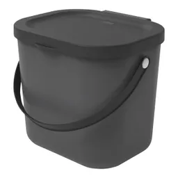 rotho rotho Abfallbehälter "ALBULA" aus Recyclingkunststoff, 6 l, anthrazit – Produktbild 1 von 1