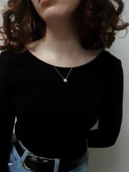 BeWooden BeWooden Kette mit Anhänger in Hexagon Form mit Holzdetail, Virie, – Produktbild 1 von 4