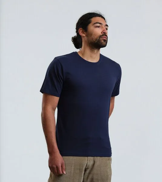 Gary Mash GARY MASH Herren Basic T-Shirts im 3er-Pack, Dunkelblau (blau), – Produktbild 2 von 4