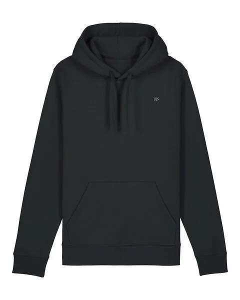 vis wear vis wear unisex Hoodie aus Bio-Baumwolle, Schwarz, – Produktbild 1 von 2