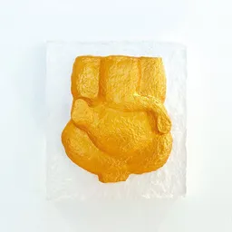 Sundara Sundara Deko Relief-Wandbild – Weiß/Gold mit Aufhänger – Produktbild 1 von 1
